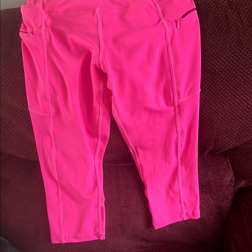 Women's Pink Athletic Leggings